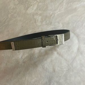 Calvin Klein Italian Alligator Calfskin Belt Size M